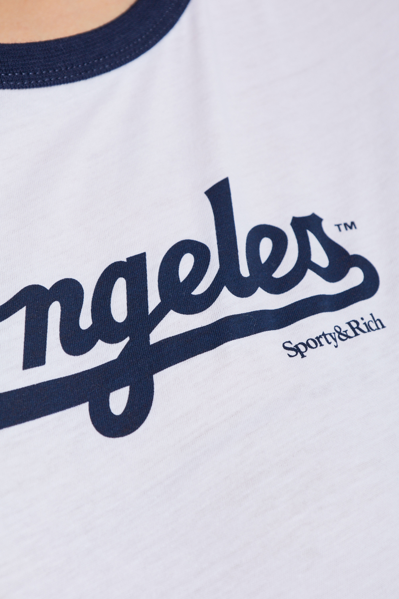 Sporty&Rich｜ (Dodgers T-Shirt - Dark Navy (TO043627667B Navy blue Sporty & Rich x the LA Dodgers Sporty & Rich